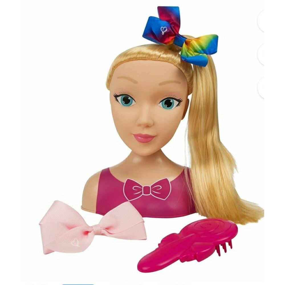 Jojo Siwa 4 Piece Styling‎ Head Playset Includes Brush And Bows New In Box